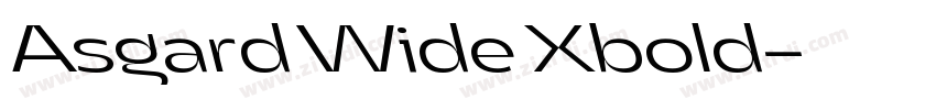 Asgard Wide Xbold字体转换
